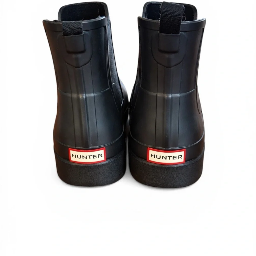 Hunter Black Chelsea Rain Boots